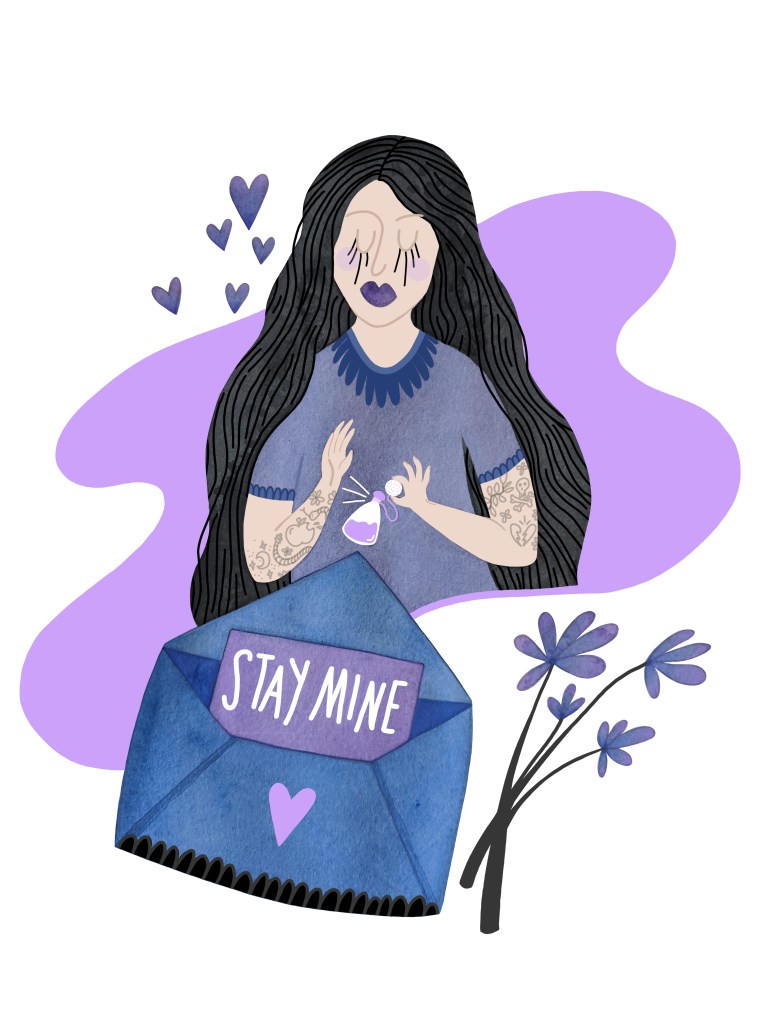 Stay Mine illustration by Carolyn Whittico at A Cup of Cloudy